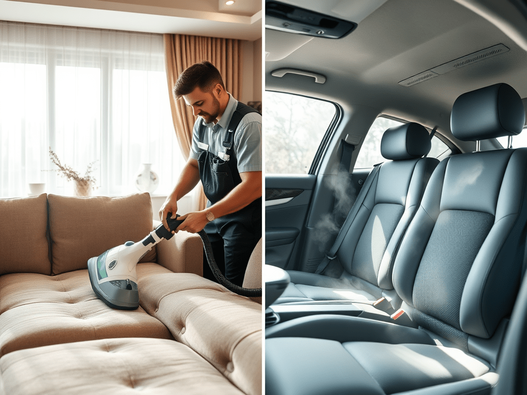 🧼 Lavaggio a Vapore a Domicilio: Il Metodo Efficace per Igienizzare Casa, Auto e&nbsp;Tessuti